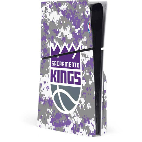 NBA Sacramento Kings Purple Digi Camo PlayStation PS5 Skins