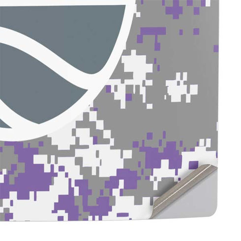 NBA Sacramento Kings Purple Digi Camo PS5 Slim Digital Edition Console Skin