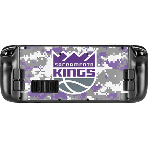 NBA Sacramento Kings Purple Digi Camo Steam Deck Handheld Gaming Computer Skin