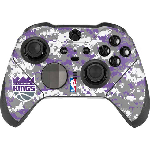 NBA Sacramento Kings Purple Digi Camo Xbox Elite Wireless Controller Series 2 Skin