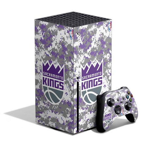 NBA Sacramento Kings Purple Digi Camo Xbox Series X Bundle Skin