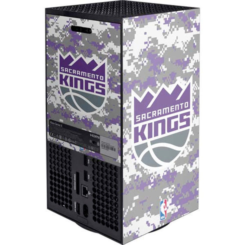 NBA Sacramento Kings Purple Digi Camo XBox Series X Digital Edition Console Skin