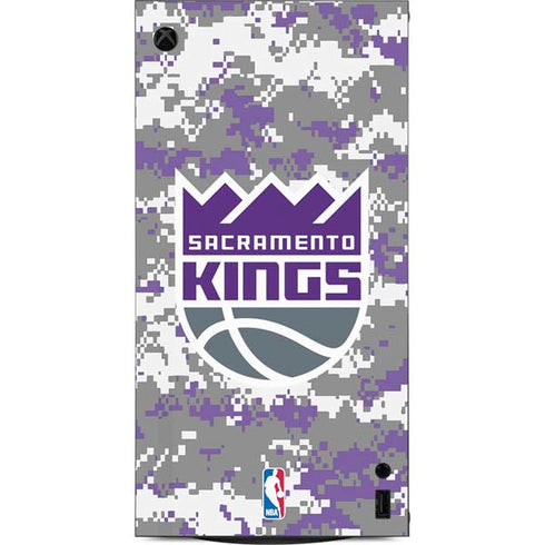 NBA Sacramento Kings Purple Digi Camo XBox Series X Digital Edition Console Skin