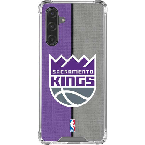 NBA Sacramento Kings Split Canvas Galaxy A17 Clear Case