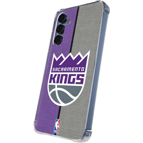 NBA Sacramento Kings Split Canvas Galaxy A35 5G Clear Case