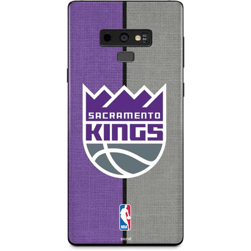 NBA Sacramento Kings Split Canvas Galaxy Note 9 Skin