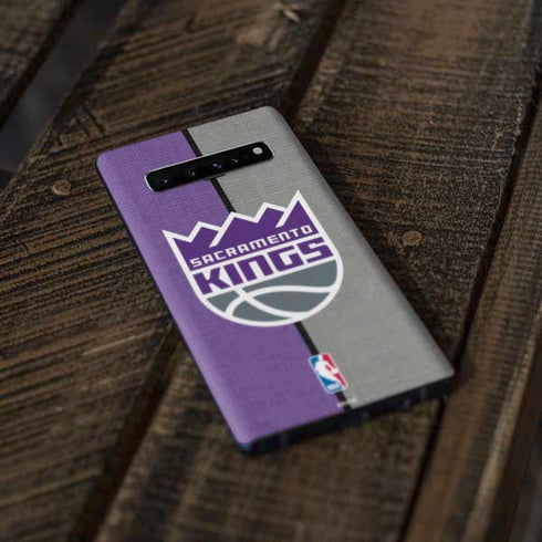 NBA Sacramento Kings Split Canvas Galaxy S10 Plus Skin