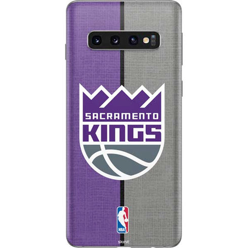 NBA Sacramento Kings Split Canvas Galaxy S10 Skin