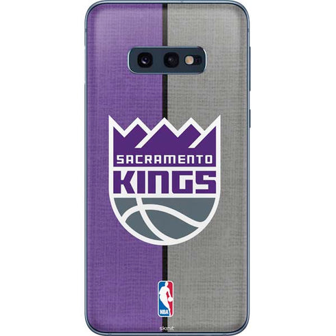 NBA Sacramento Kings Split Canvas Galaxy S10e Skin