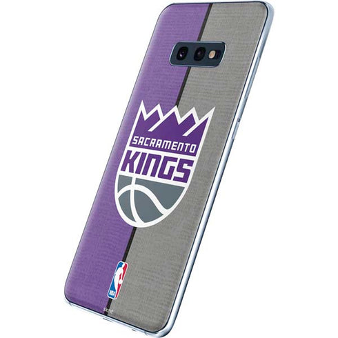 NBA Sacramento Kings Split Canvas Galaxy S10e Skin