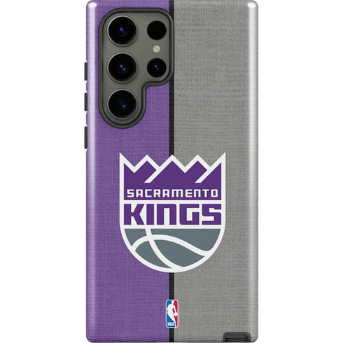 NBA Sacramento Kings Split Canvas Galaxy S23 Ultra Pro Case