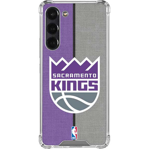 NBA Sacramento Kings Split Canvas Galaxy S24 FE Clear Case