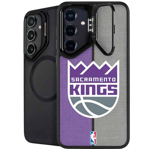 NBA Sacramento Kings Split Canvas Galaxy S25 Kickstand Case