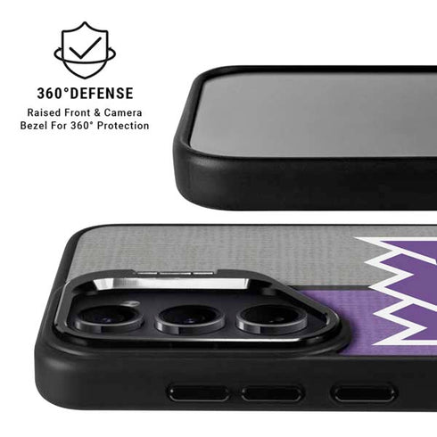 NBA Sacramento Kings Split Canvas Galaxy S25 Kickstand Case