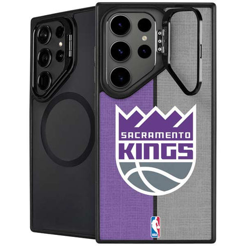 NBA Sacramento Kings Split Canvas Galaxy S25 Ultra Kickstand Case