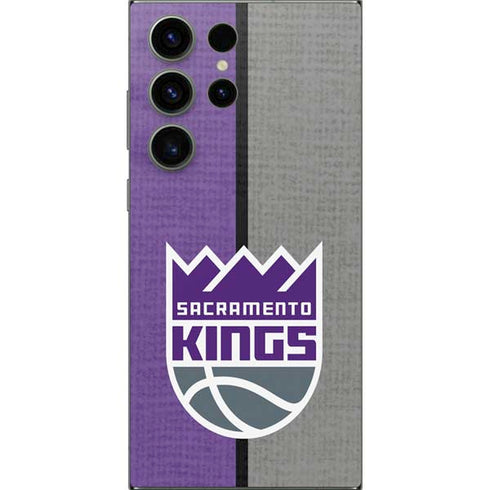 NBA Sacramento Kings Split Canvas Galaxy S24 Ultra Skin