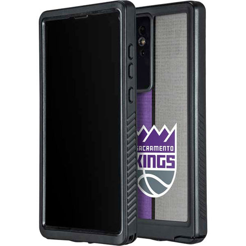 NBA Sacramento Kings Split Canvas Galaxy S24 Ultra Waterproof Case