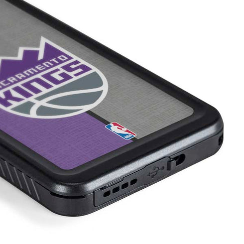 NBA Sacramento Kings Split Canvas Galaxy S24 Waterproof Case