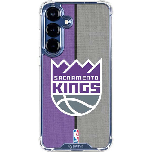 NBA Sacramento Kings Split Canvas Galaxy S25 Clear Case