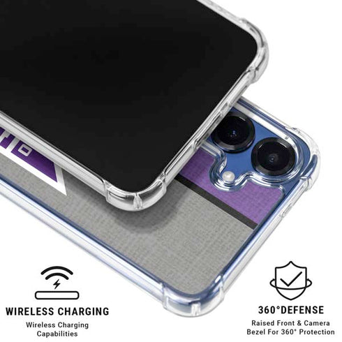 NBA Sacramento Kings Split Canvas Galaxy S25 FE Clear Case