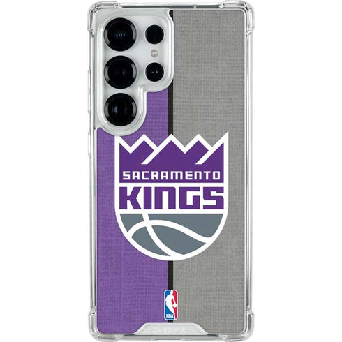 NBA Sacramento Kings Split Canvas Galaxy S25 Ultra Clear Case