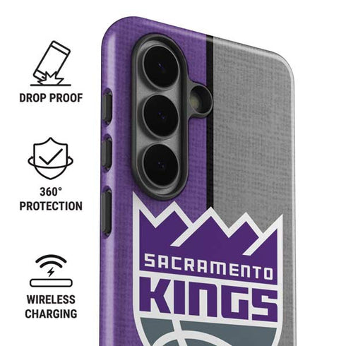 NBA Sacramento Kings Split Canvas Galaxy S26 Impact Case
