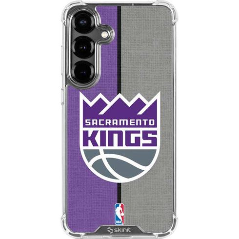 NBA Sacramento Kings Split Canvas Galaxy S26 Plus Clear Case