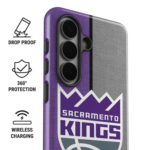 NBA Sacramento Kings Split Canvas Galaxy S26 Plus Impact Case