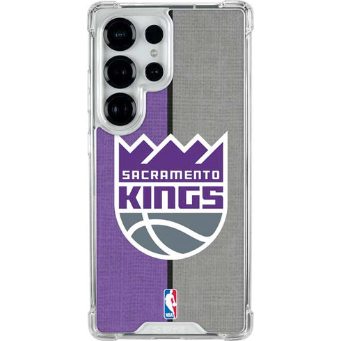 NBA Sacramento Kings Split Canvas Galaxy S26 Ultra Clear Case