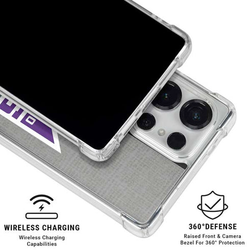 NBA Sacramento Kings Split Canvas Galaxy S26 Ultra Clear Case