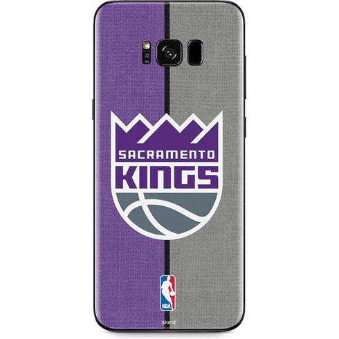 NBA Sacramento Kings Split Canvas Galaxy S8 Skin