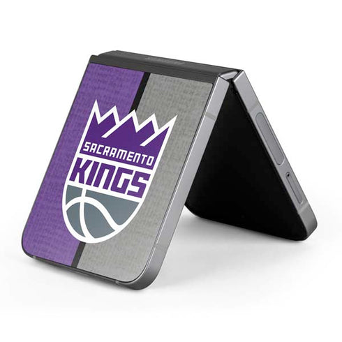 NBA Sacramento Kings Split Canvas Galaxy Z Flip6 Skin