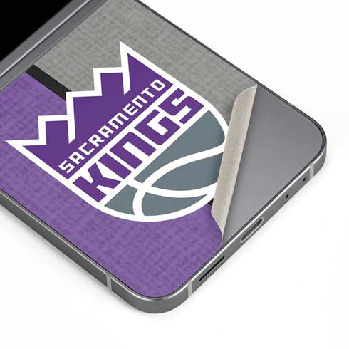 NBA Sacramento Kings Split Canvas Galaxy Z Flip6 Skin