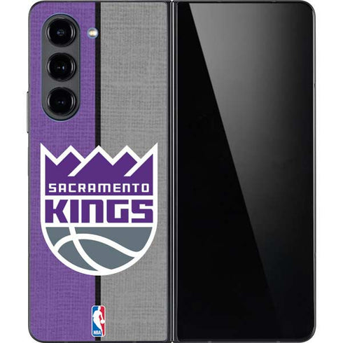 NBA Sacramento Kings Split Canvas Galaxy Z Fold5 5G Skin