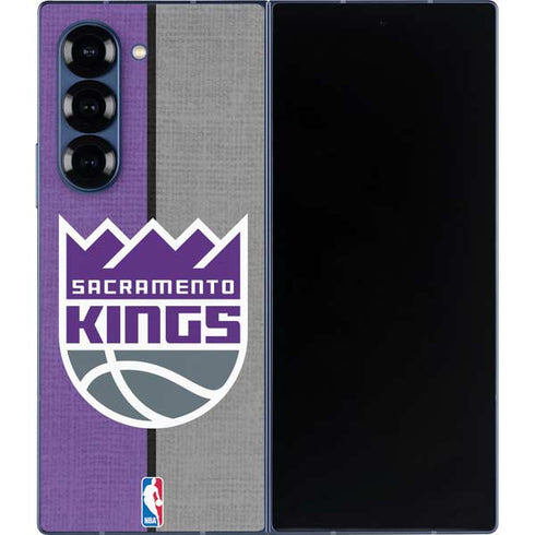 NBA Sacramento Kings Split Canvas Galaxy Z Fold6 Skin
