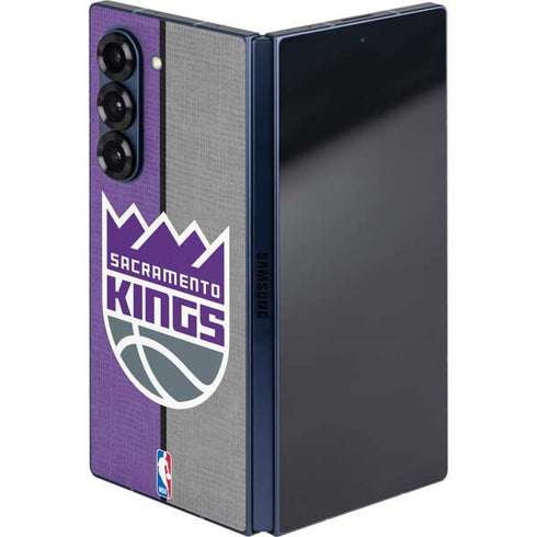 NBA Sacramento Kings Split Canvas Galaxy Z Fold6 Skin
