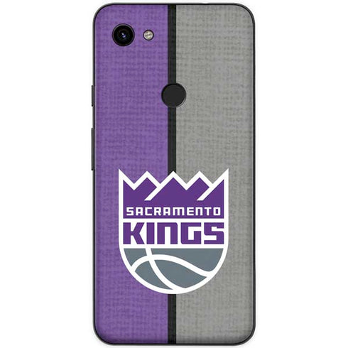 NBA Sacramento Kings Split Canvas Google Pixel 3a XL Skin