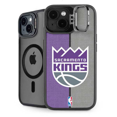 NBA Sacramento Kings Split Canvas iPhone 14 Kickstand Case