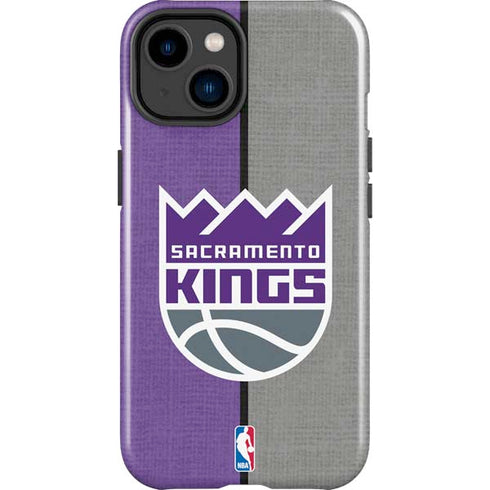 NBA Sacramento Kings Split Canvas iPhone 15 Impact Case