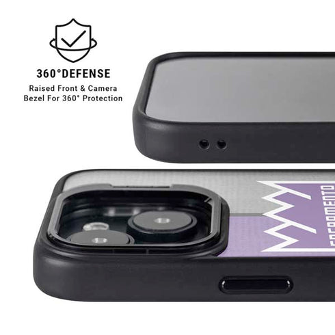 NBA Sacramento Kings Split Canvas iPhone 15 Kickstand Case