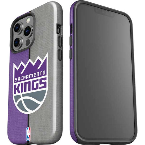 NBA Sacramento Kings Split Canvas iPhone 15 Pro Impact Case