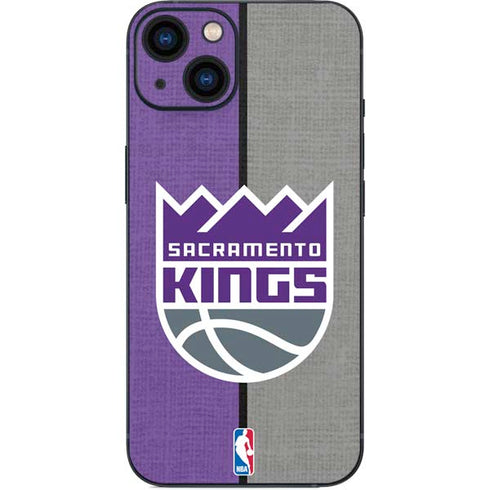 NBA Sacramento Kings Split Canvas iPhone 15 Skin