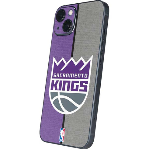 NBA Sacramento Kings Split Canvas iPhone 15 Skin
