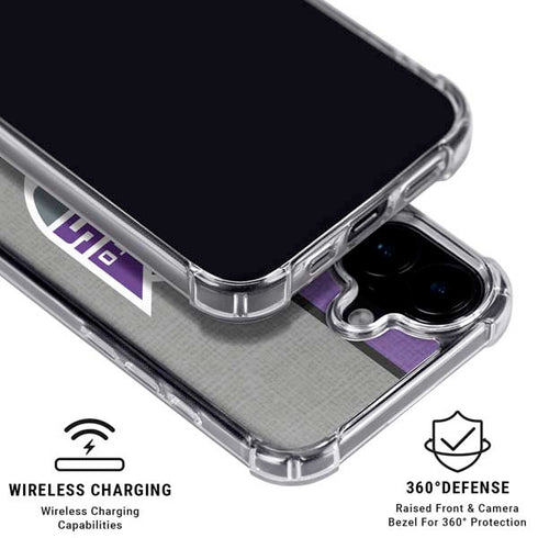 NBA Sacramento Kings Split Canvas iPhone 16 Clear Case