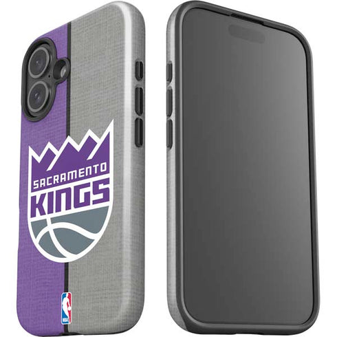 NBA Sacramento Kings Split Canvas iPhone 16 Impact Case