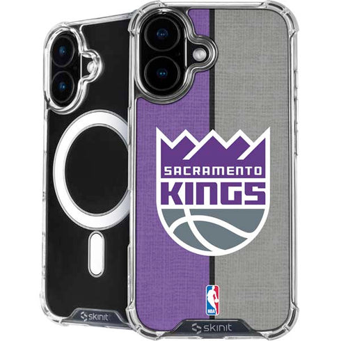 NBA Sacramento Kings Split Canvas iPhone 16 MagSafe Case
