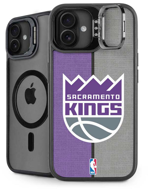 NBA Sacramento Kings Split Canvas iPhone 16 Plus Kickstand Case