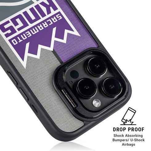 NBA Sacramento Kings Split Canvas iPhone 16 Pro Kickstand Case