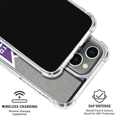 NBA Sacramento Kings Split Canvas iPhone 16 Pro Max Clear Case