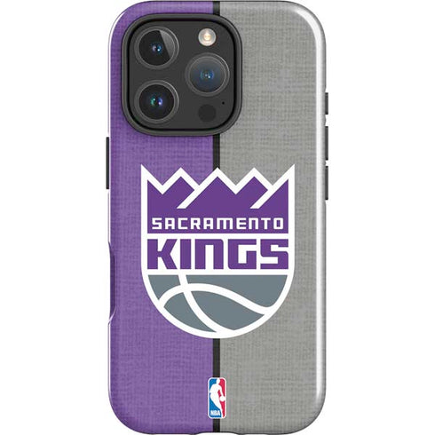 NBA Sacramento Kings Split Canvas iPhone 16 Pro Max Impact Case